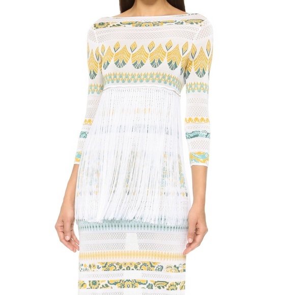 Rachel Zoe Francesca Jacquard Fringe maxi dress XS - Picture 3 of 6